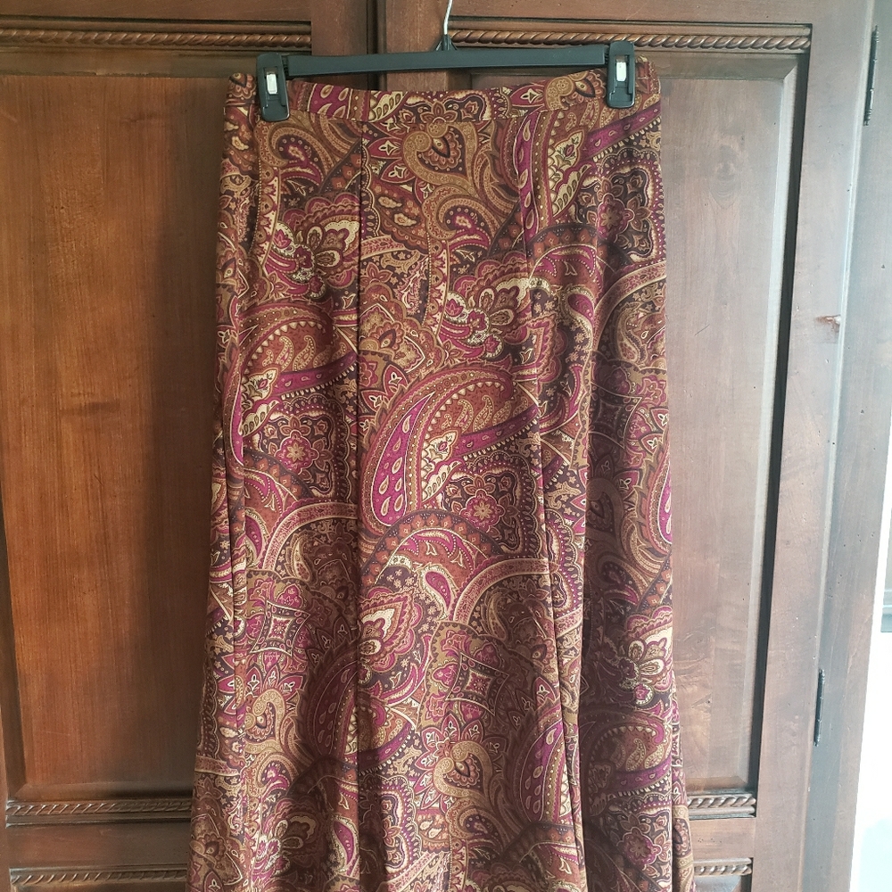Paisley print skirt